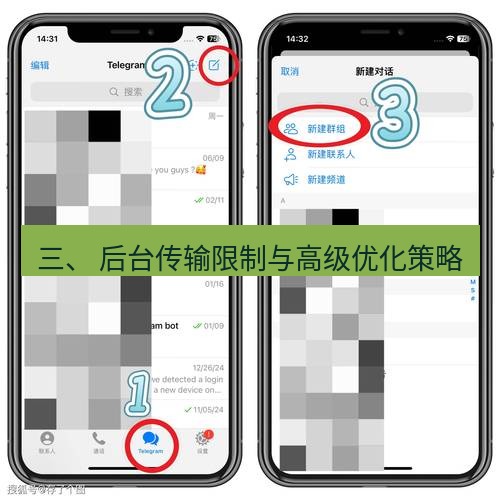 Telegram电脑版 三、 后台传输限制与高级优化策略