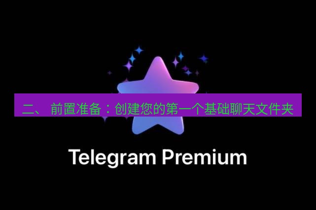 Telegram电脑版 二、 前置准备:创建您的第一个基础聊天文件夹