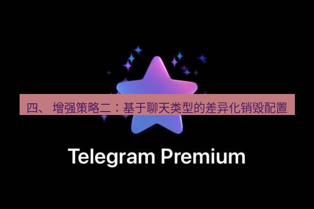 Telegram电脑版 四、 增强策略二：基于聊天类型的差异化销毁配置