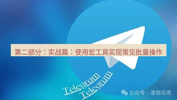 Telegram电脑版 第二部分：实战篇：使用宏工具实现常见批量操作