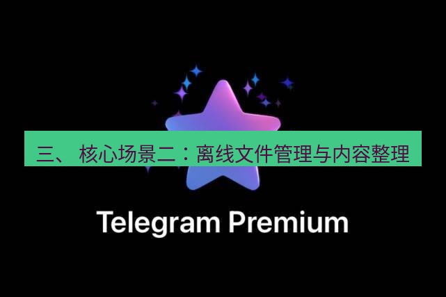Telegram电脑版 三、 核心场景二：离线文件管理与内容整理