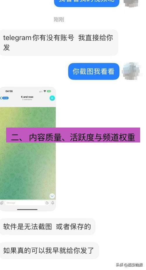 Telegram电脑版 二、 内容质量、活跃度与频道权重