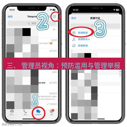 Telegram电脑版 三、 管理员视角:预防滥用与管理举报