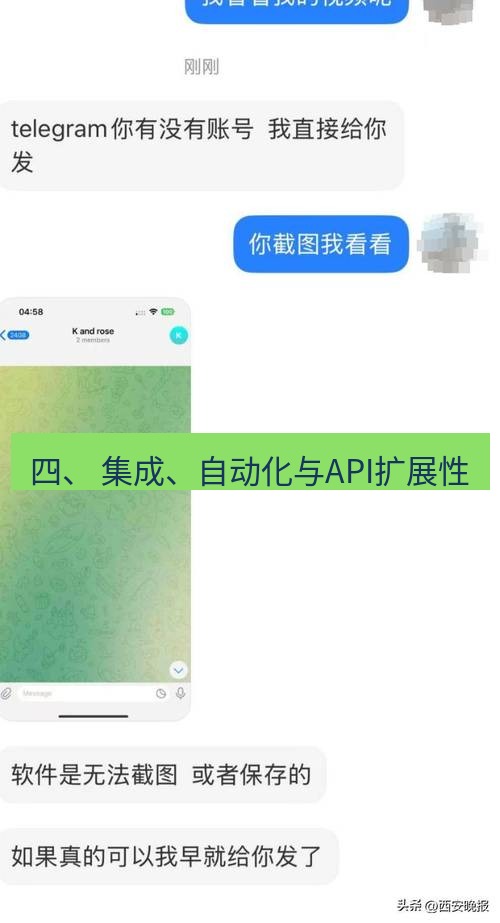 Telegram电脑版 四、 集成、自动化与API扩展性
