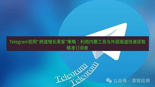 Telegram电脑版 Telegram官网“频道增长黑客”策略：利用内置工具与外部渠道快速获取精准订阅者