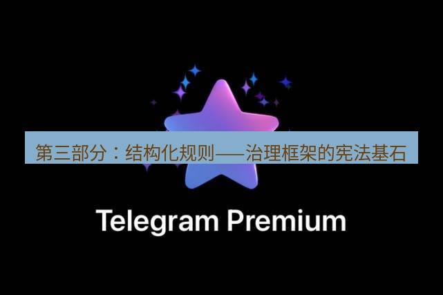 Telegram电脑版 第三部分:结构化规则——治理框架的宪法基石