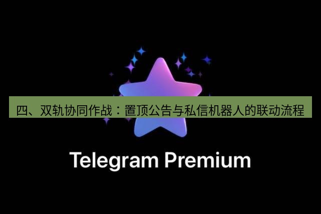 Telegram电脑版 四、双轨协同作战:置顶公告与私信机器人的联动流程