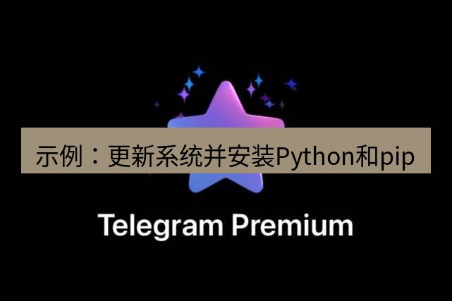 Telegram电脑版 示例：更新系统并安装Python和pip