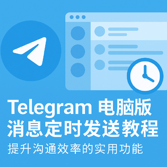 Telegram电脑版消息定时发送