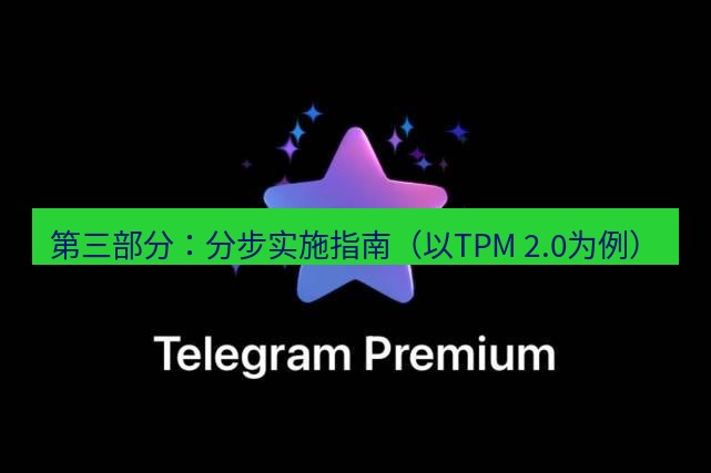 Telegram电脑版 第三部分:分步实施指南(以TPM 2.0为例)