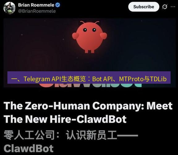 Telegram电脑版 一、Telegram API生态概览:Bot API、MTProto与TDLib
