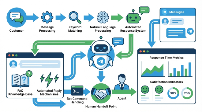 智能客服机器人功能实现流程图