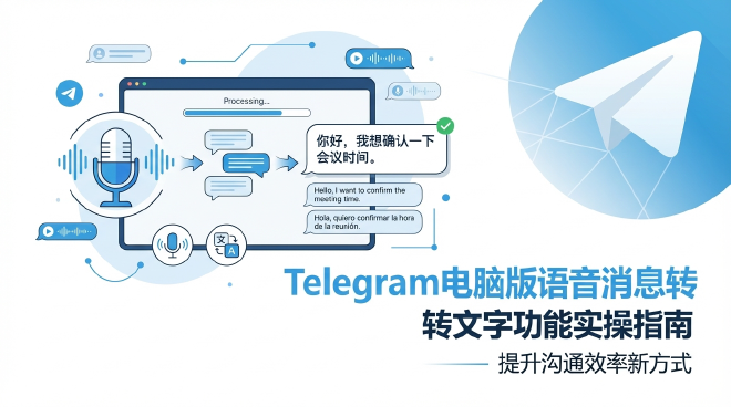 Telegram电脑版语音转文字