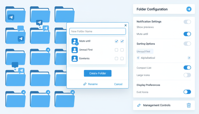 文件夹创建与管理界面