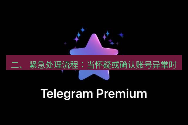 Telegram电脑版 二、 紧急处理流程：当怀疑或确认账号异常时