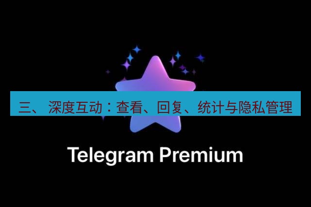 Telegram电脑版 三、 深度互动：查看、回复、统计与隐私管理