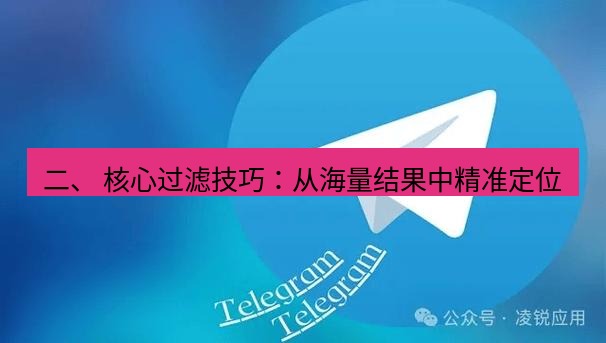 Telegram电脑版 二、 核心过滤技巧：从海量结果中精准定位