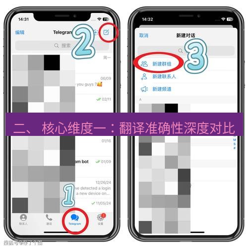 Telegram电脑版 二、 核心维度一：翻译准确性深度对比